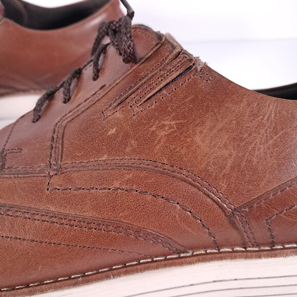 Rockport Total Motion Sport Wingtip Shoes Men 10.5 Brown Leather Oxford CH2508 - Picture 11 of 16